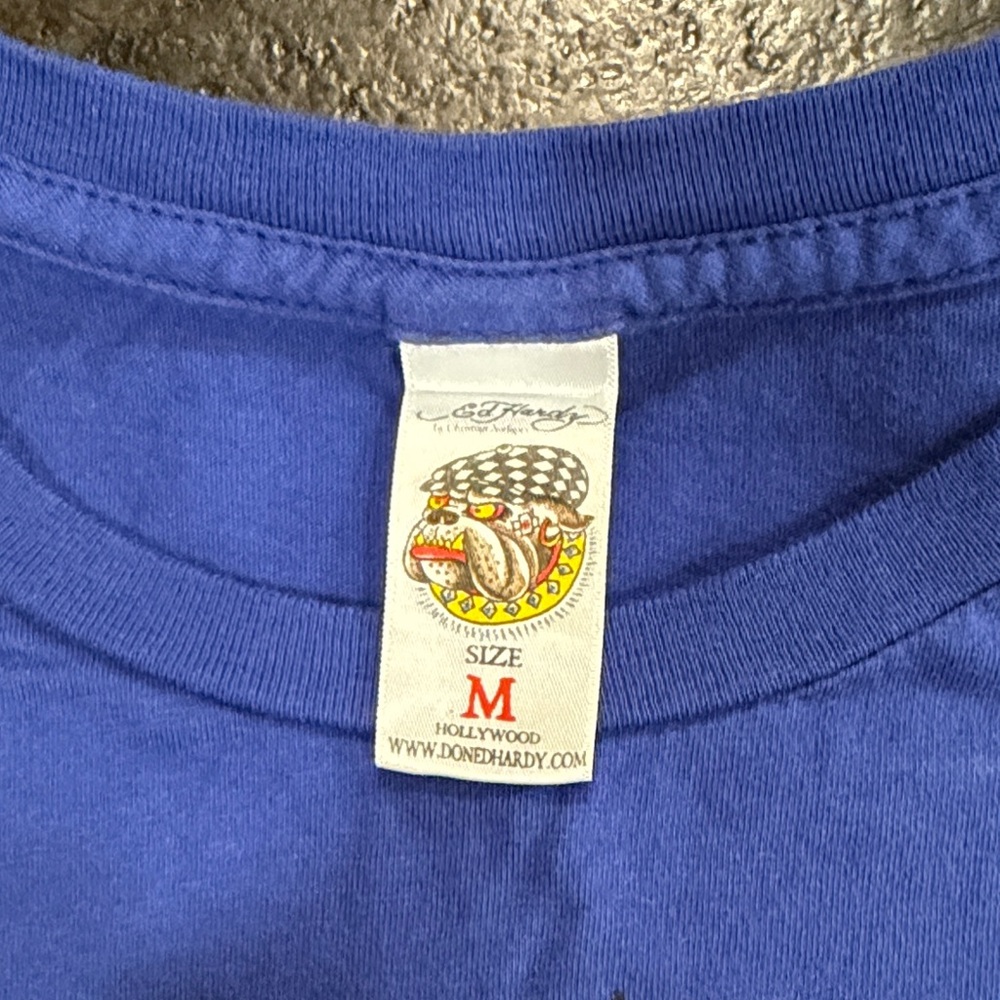 Ed Hardy Blue Short Sleeve Tee